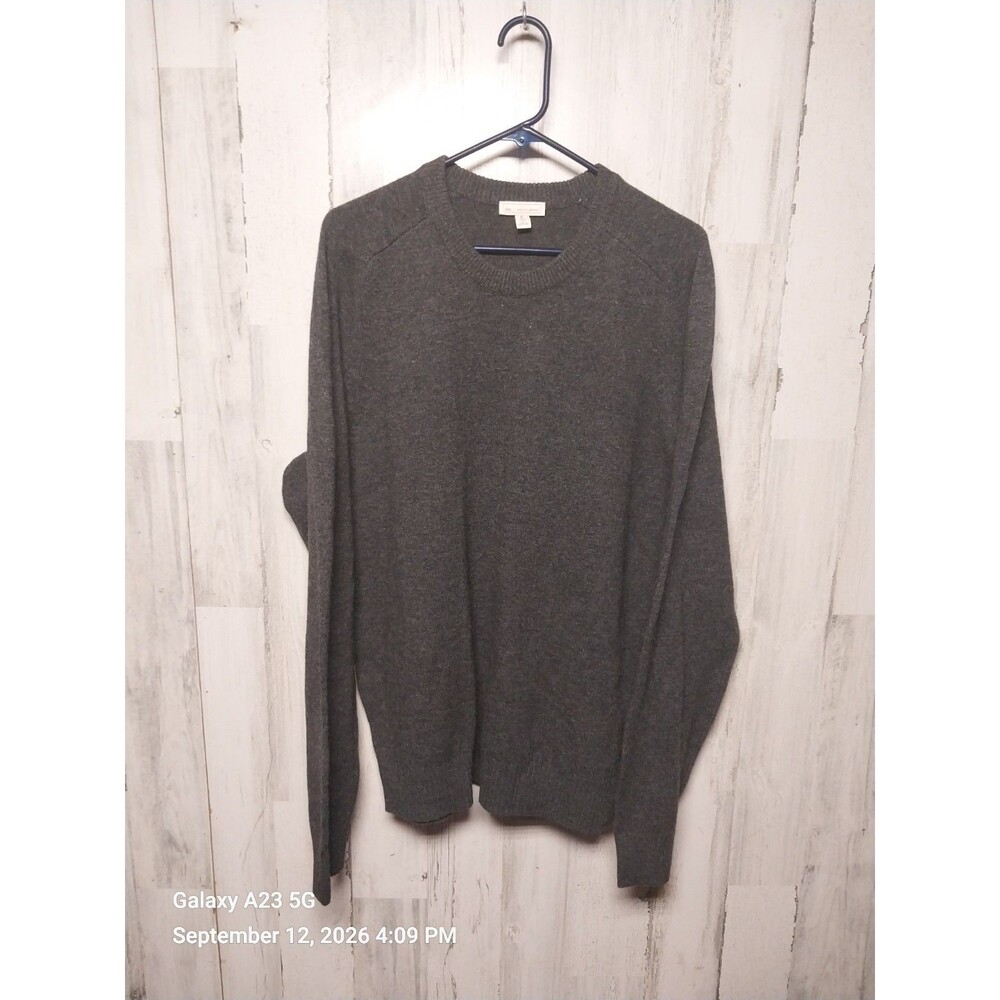 GAP Men’s Wool Blend Crewneck Pullover Sweater Gray • XL